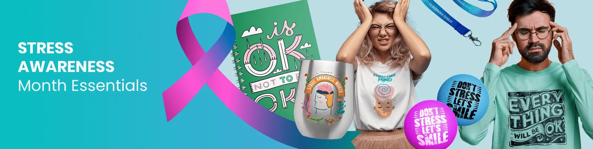 CustomSocksNow.Com Stress Awareness Month