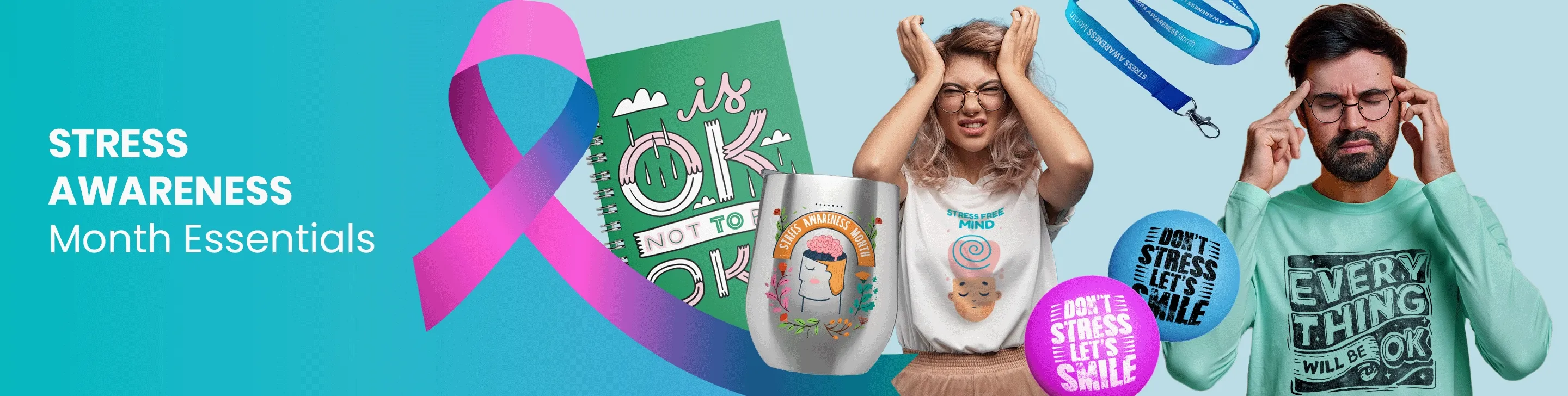 CustomSocksNow.Com Stress Awareness Month