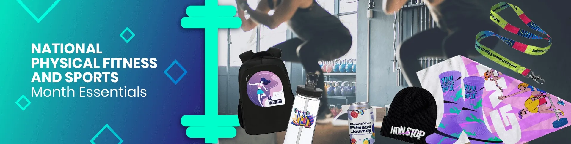 CustomSocksNow.Com National Physical Fitness and Sports Month