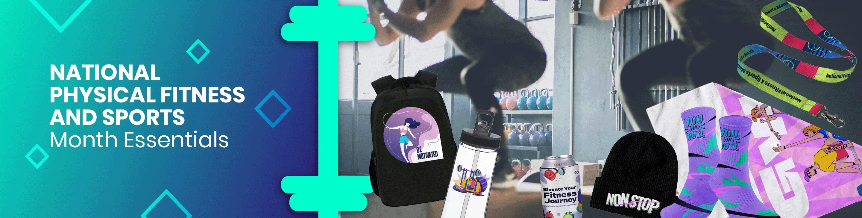 CustomSocksNow.Com National Physical Fitness and Sports Month