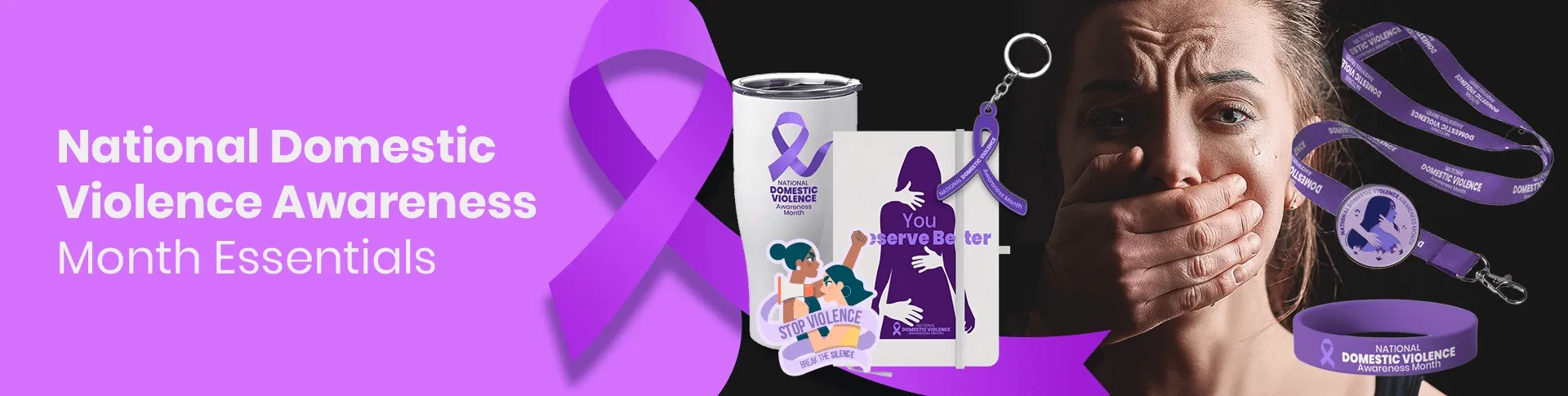 CustomSocksNow.Com National Domestic Violence Awareness Month