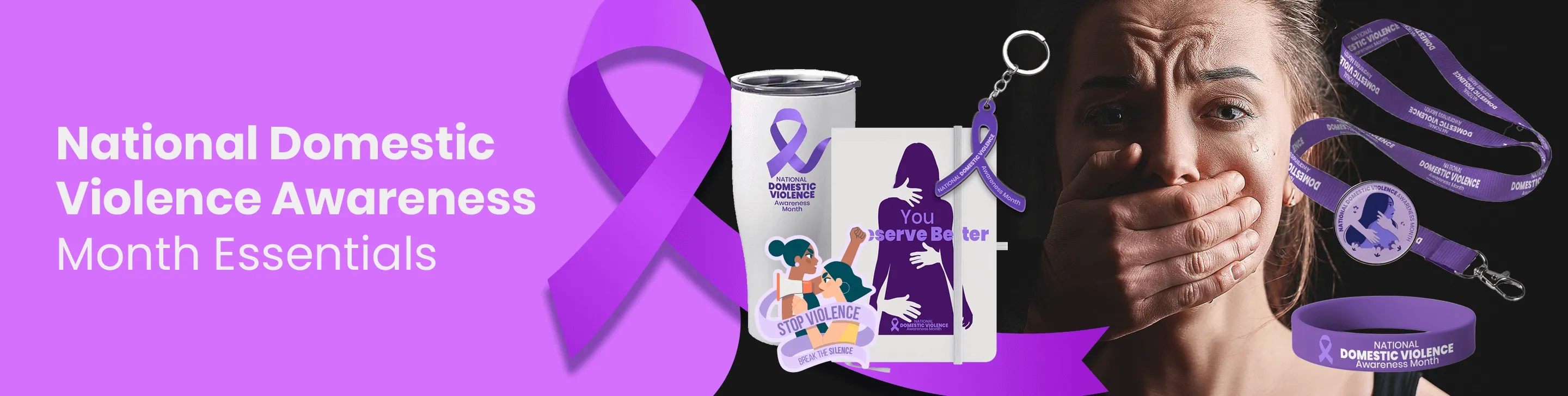CustomSocksNow.Com National Domestic Violence Awareness Month
