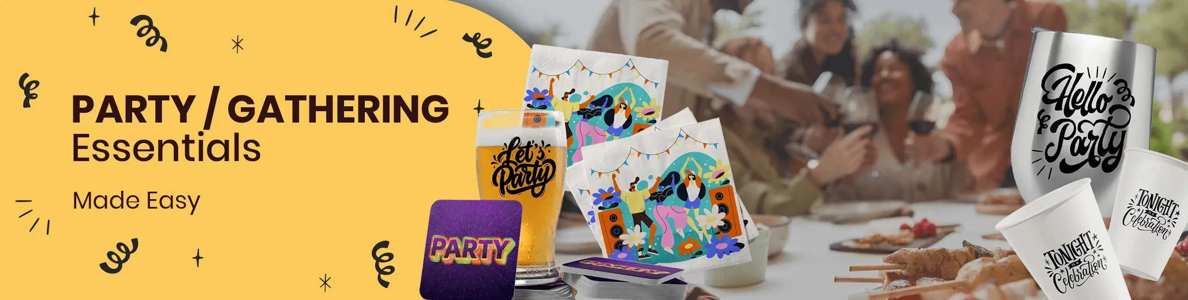 CustomSocksNow.Com Party/Gathering Essentials