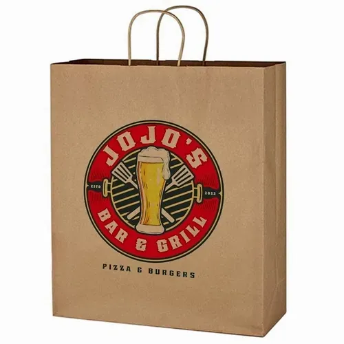 Kraft Paper Tote Bags - Custom Socks Now