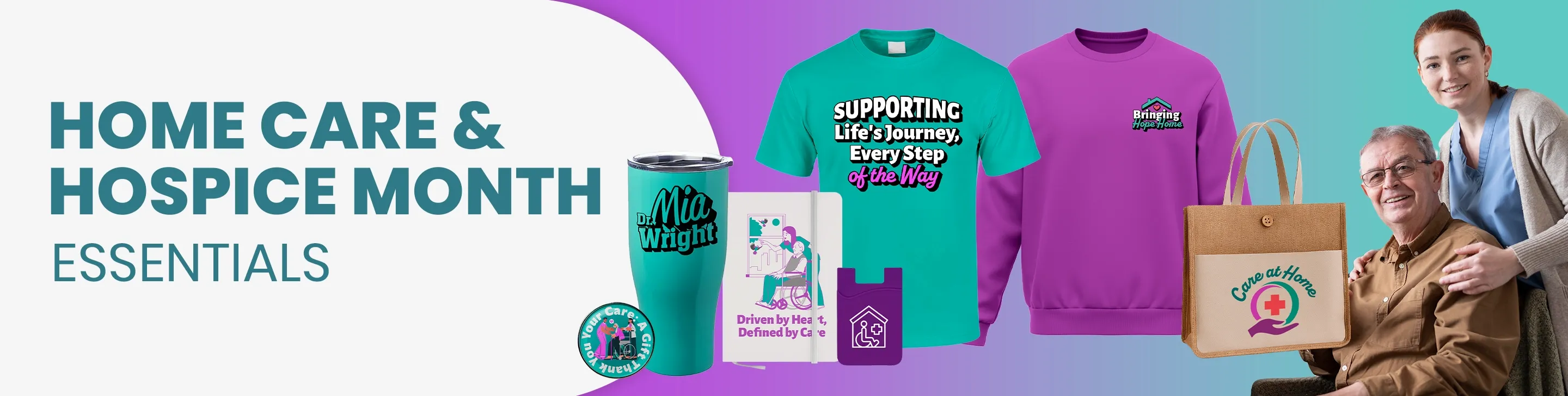 CustomSocksNow.Com Home Care & Hospice Month