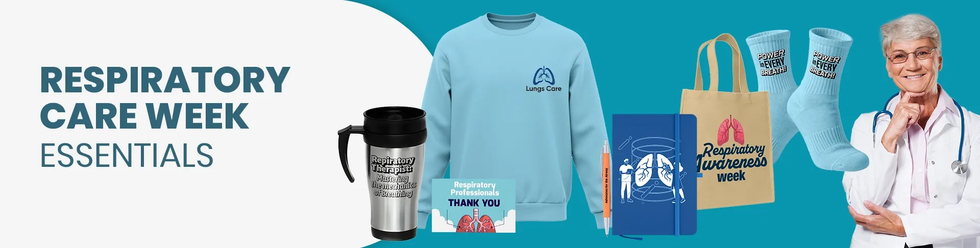 CustomSocksNow.Com Respiratory Care Week