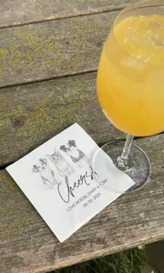 CustomSocksNow.Com - Custom Beverage Napkin