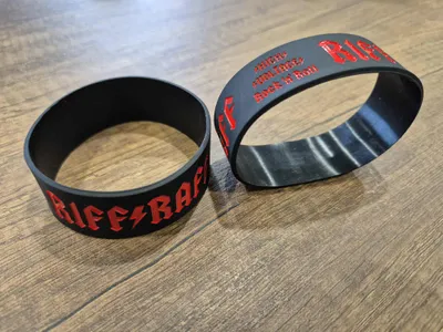 These are wristbands for followers of our band Riff Raff