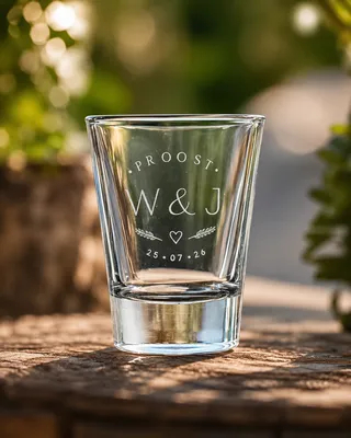 Clear Shot Glass - Shotglaasje bruiloft