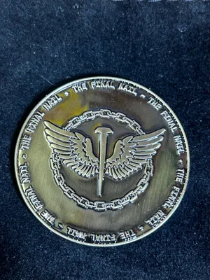 Die Struck Challenge Coins - These coins were made as a limited edition to give away with the first 25 purchases from the bands merch stall at their album launch gig The gig is happening next week and Im sure they will be a huge hit
