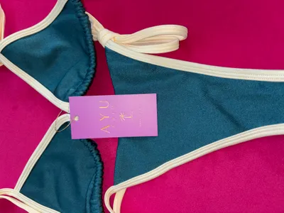 Foil Hang Tags - Hand tags were made for my bikini collection