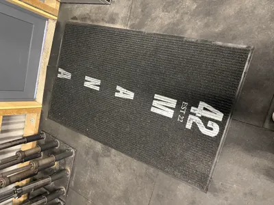 Heavy Duty Mats - Used in a high traffic area paints already wearing off Thought being a commercial mat that the sign would be actually a part of the material didnt realise its just painted on Dont think its going to last long
