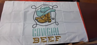 This was a rodeo flag and loved the quality of the color vibrancy