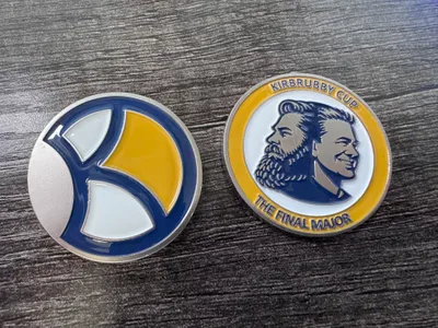Soft Enamel Golf Ball Markers - Golf Tournament Challenge CoinBall Markers