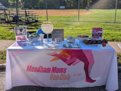 Custom Rectangle Table Covers - Great cover Used for our sponsor table at our local 5k race