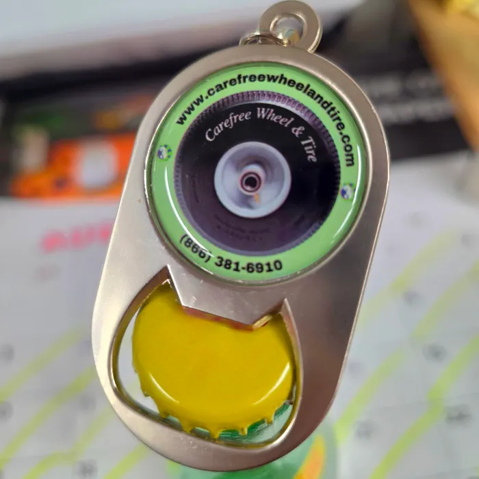 CustomSocksNow.Com - Multi-use Alloy Bottle Opener Keychain