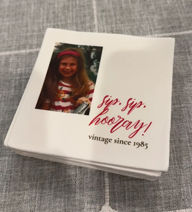 CustomSocksNow.Com - Custom Beverage Napkin