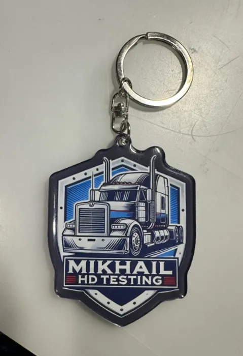 CustomSocksNow.Com - Acrylic Keychain