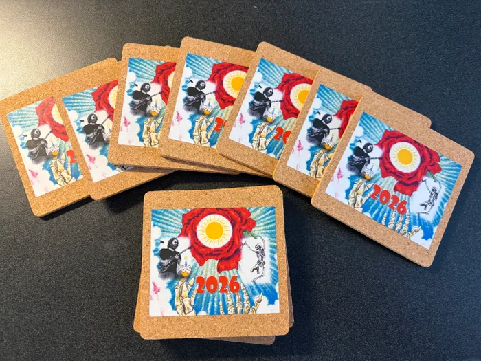 CustomSocksNow.Com - Cork Coasters