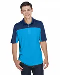 CORE365 Men's Balance Colorblock Performance Piqu Polo ELC BLU