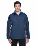 Devon & Jones Men's Soft Shell Colorblock Jacket Navy