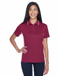 UltraClub Ladies' Cool & Dry Sport Two-Tone Polo Maroon