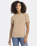 Next Level Apparel Unisex CVC Crewneck T-Shirt Heather Tan