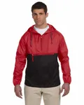 Harriton Adult Packable Nylon Jacket RED