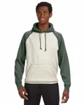 J America Adult Vintage Heather Pullover Hooded Sweatshirt OATML HTHR