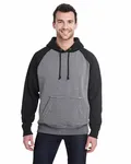 J America Adult Vintage Heather Pullover Hooded Sweatshirt SMOKE