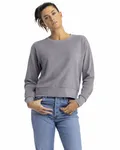 Ladies' Laguna Sueded Sweatshirt Heather Gray