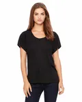 Ladies' Flowy Raglan T-Shirt BLACK