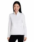 Ladies' Cloudspun Rockaway Quarter-Zip BRIGHT WHITE