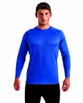 Unisex Panelled Long-Sleeve Tech T-Shirt ROYAL