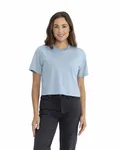 Next Level Apparel Ladies' Ideal Crop T-Shirt Stonewash Denim