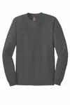 Hanes Unisex 6.1 oz. Tagless Long-Sleeve T-Shirt Smoke Grey