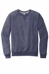 Jerzees Snow Heather French Terry Raglan Crew 91M Navy