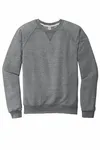 Jerzees Snow Heather French Terry Raglan Crew 91M Charcoal