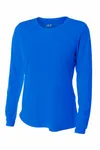 A4 Women's Cooling Performance Long Sleeve Tee A4NW3002 ROYAL