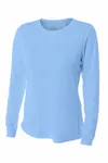 A4 Women's Cooling Performance Long Sleeve Tee A4NW3002 Light Blue