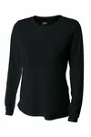 A4 Women's Cooling Performance Long Sleeve Tee A4NW3002 BLACK