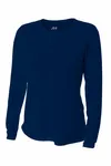 A4 Women's Cooling Performance Long Sleeve Tee A4NW3002 Navy