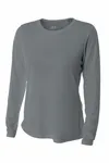 A4 Women's Cooling Performance Long Sleeve Tee A4NW3002 Graphite