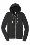 Bella + Canvas Unisex Triblend Sponge Fleece Full-Zip Hoodie Charcoal-Black Triblend
