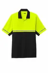 CornerStone Select Lightweight Snag-Proof Enhanced Visibility Polo CS423 Safety Yellow/ Black
