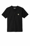 Carhartt Short Sleeve Henley T-Shirt CTK84 BLACK