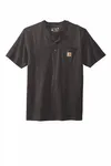 Carhartt Short Sleeve Henley T-Shirt CTK84 Carbon Heather