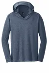 District Perfect Tri Long Sleeve Hoodie. DM139 Navy Frost