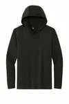 District Perfect Tri Long Sleeve Hoodie. DM139 BLACK