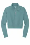 District Women's V.I.T. Fleece 1/2-Zip DT6111 Eucalyptus Blue